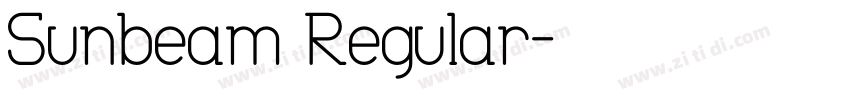 Sunbeam Regular字体转换